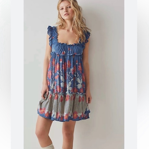 FREE PEOPLE Bali Wild Daisy Slip /
Stellar Combo size Medium - Picture 13 of 14